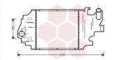43004320 intercooler 1.5DCi (±AC), 1.9DTi (±AC) [344*374*32] VAN WEZEL