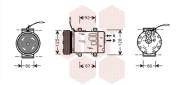 4300K243 kompresor klimatizace 2.0i 8V (±AUT), 1.9D/DT/DTI (±AUT) VAN WEZEL