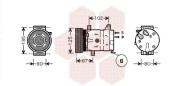 4300K311 Kompresor, klimatizace VAN WEZEL