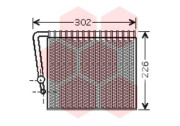 4300V356 VAN WEZEL výparník klimatizácie 4300V356 VAN WEZEL