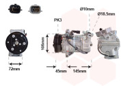 4301K713 VAN WEZEL kompresor klimatizácie 4301K713 VAN WEZEL