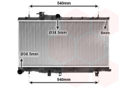 51002050 8/02- chladič 2.0i 16V Turbo (WRX-STi) (±AC) [340*686*25] 51002050 VAN WEZEL