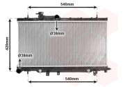 51002053 10/98- chladič 2.0i 16V AUTAC, 2.5i 16V AUTAC 34068616 VAN WEZEL