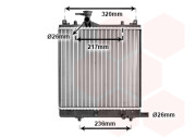 52002057 chladič 1.0i 16V, 1.2i 16V 35035024 VAN WEZEL