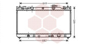 53002282 chladič 2.0i 16V (+AUT±AC), 2.6i 16V (+AUT±AC) [400*737*16] 53002282 VAN WEZEL