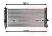 53002334 chladič 1.8 16V (±AUT±AC) [650*320*16] 53002334 VAN WEZEL