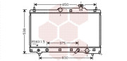 53002336 chladič 2.4i 16V VVTi (+AUT±AC) [450*740*16] VAN WEZEL