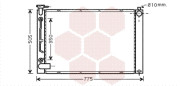 53002343 chladič RX300 (+A+AC) [670*490*22] 53002343 VAN WEZEL