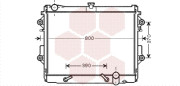 53002491 VAN WEZEL chladič motora 53002491 VAN WEZEL