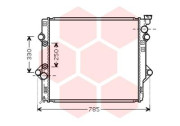 53002644 Chladič, chlazení motoru VAN WEZEL