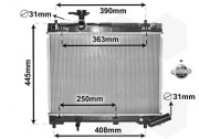 53002663 chladič 1.3i (-A,±AC), Yaris výroba Japonsko 53002663 VAN WEZEL