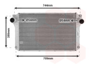 53004362 VAN WEZEL 4/05- intercooler 2.0D4D, 2.2D4D (±AC) [640*417*25] 53004362 VAN WEZEL