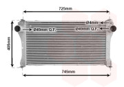 53004476 intercooler 2.0D4d (±AC), 2.2D4d (±AC) [690*372*20] 53004476 VAN WEZEL