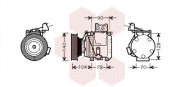 5300K438 Kompresor, klimatizace VAN WEZEL