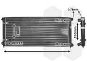 58002041 Chladič, chlazení motoru VAN WEZEL