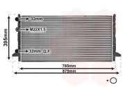 58002121 chladič 1.6, 1.8, 2.0 AUT AC 1.9D/TD AUT 72037734 VAN WEZEL