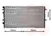 58002179 chladič 1.8i 20V (±AUT) TS/MPi [648*377*34] VAN WEZEL