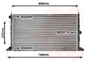 58002247 chladič 1.8i 20V Turbo AUTAC 64537834 VAN WEZEL