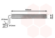 58003264 chladič oleje-servo 3.2i 24V AAC, 4.2i 40V AAC, 4.5i 24V AAC, 2.5TDi AAC, 5.0TDi AAC 5607516 VAN WEZEL