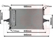 59002115 chladič 2.0i 20V AUTAC, 2.4i 20V AUTAC, 2.9i 24V AUTAC 62242640 VAN WEZEL