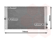 59002141 chladič 2.4i 20V AUTAC, 2.5i 20V Turbo, 2.4D5 AUTAC 64837024 VAN WEZEL