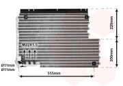 59005078 chladič klimatizace bez sušiče 940/960 93-96 2.3i 16V, S90/V90 96- všechny pohonné jednotky  [557*406*25] 59005078 VAN WEZEL