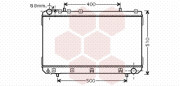 81002070 chladič 2.0i 16V (±AC), 2.3i 16V (±AC), 2.9D (±AC) [415*680*24] 81002070 VAN WEZEL