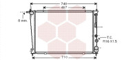 82002054 6/98-6/02 chladič 2.5TD (+AUT±AC) [650*445*26] VALEO, DENSO, BEHR-HELLA... VAN WEZEL