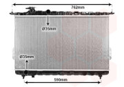 82002106 chladič 2.0i 16V (±AC), 2.4i 16V (±AC), 2.5i 16V (±AC), 2.7i 24V (±AC) [403*725*19] 82002106 VAN WEZEL