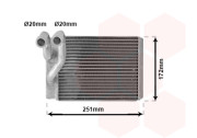 82006120 radiátor topení XG (±AUT+AC) VAN WEZEL