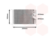 82006232 radiátor topení [210*155*36] VAN WEZEL