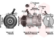 8200K319 kompresor klimatizace 1.2i (výroba Turecko) VAN WEZEL