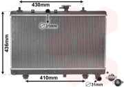 83002054 chladič 1.3i 8V (±AC), 1.5i 16V (±AC) [350*647*16] VAN WEZEL