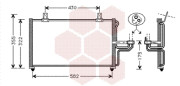 83005005 chladič klimatizace  [580*282*20] 83005005 VAN WEZEL