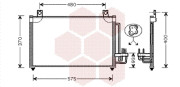 83005031 VAN WEZEL chladič klimatizace (±AUT) [585*355*20] 83005031 VAN WEZEL