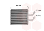 83006044 radiátor topení 1.3 (±AC), 1.5 (±AC) VAN WEZEL