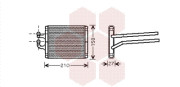 83006095 radiátor topení VAN WEZEL