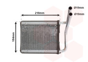 83006166 radiátor topení pro všechny pohoné jednotky (±AC) [150*220*20] 83006166 VAN WEZEL