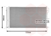 83015711 kondenzátor se sušičem 1.6 GDi, 1.6 T-GDi  VAN WEZEL