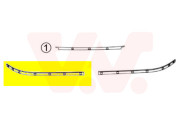 0639486 -9/00 chromová lišta předního nárazníku P VAN WEZEL