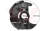 0646376 prachový štít předního brzdového kotouče 325i/330i/330d P VAN WEZEL