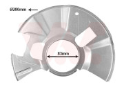 2741372 VAN WEZEL ochranný plech proti rozstreku, brzdový kotúč 2741372 VAN WEZEL