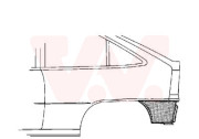 3735133 spodní část zadního blatníku Sedan L VAN WEZEL
