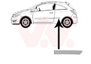 3750409 VAN WEZEL boční lišta zadního blatníku pro lak (3dv.) L 3750409 VAN WEZEL