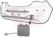 3804557 krytka otvoru pro tažný hák zadního nárazníku pro lak VAN WEZEL