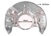 5398371 VAN WEZEL ochranný plech proti rozstreku, brzdový kotúč 5398371 VAN WEZEL