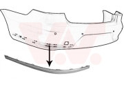 5740557 chromová lišta zadního nárazníku 4dv. L VAN WEZEL