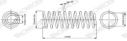 SP4085 Pružina podvozku MONROE OESpectrum SPRINGS MONROE