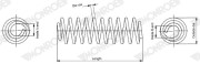 SP4092 Pružina podvozku MONROE OESpectrum SPRINGS MONROE
