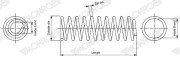 SP4390 Pružina podvozku RIDE-LEVELER MONROE